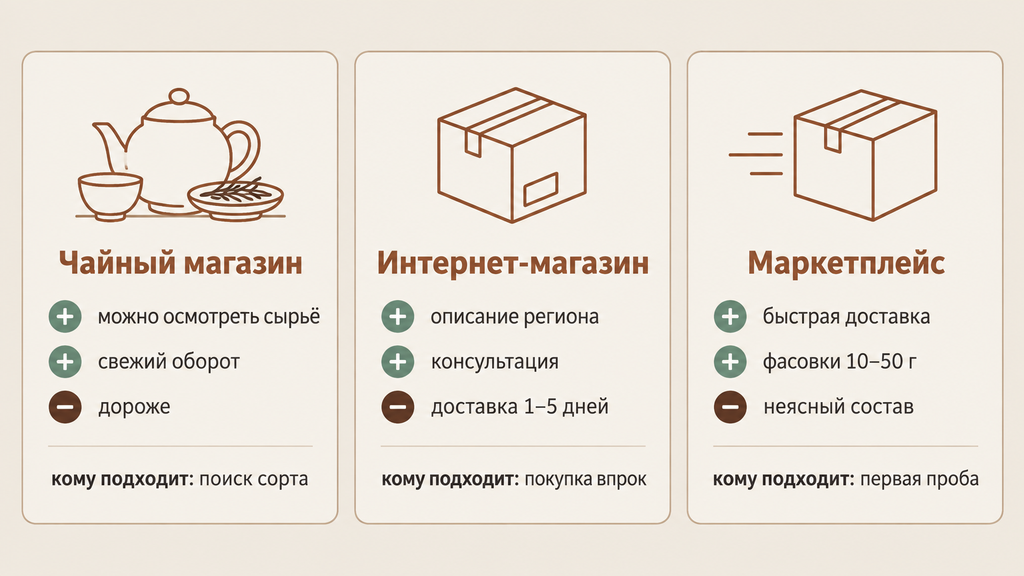 Сравнение способов покупки кудина: специализированный магазин, интернет-магазин и маркетплейс с преимуществами, недостатками и рекомендациями по выбору